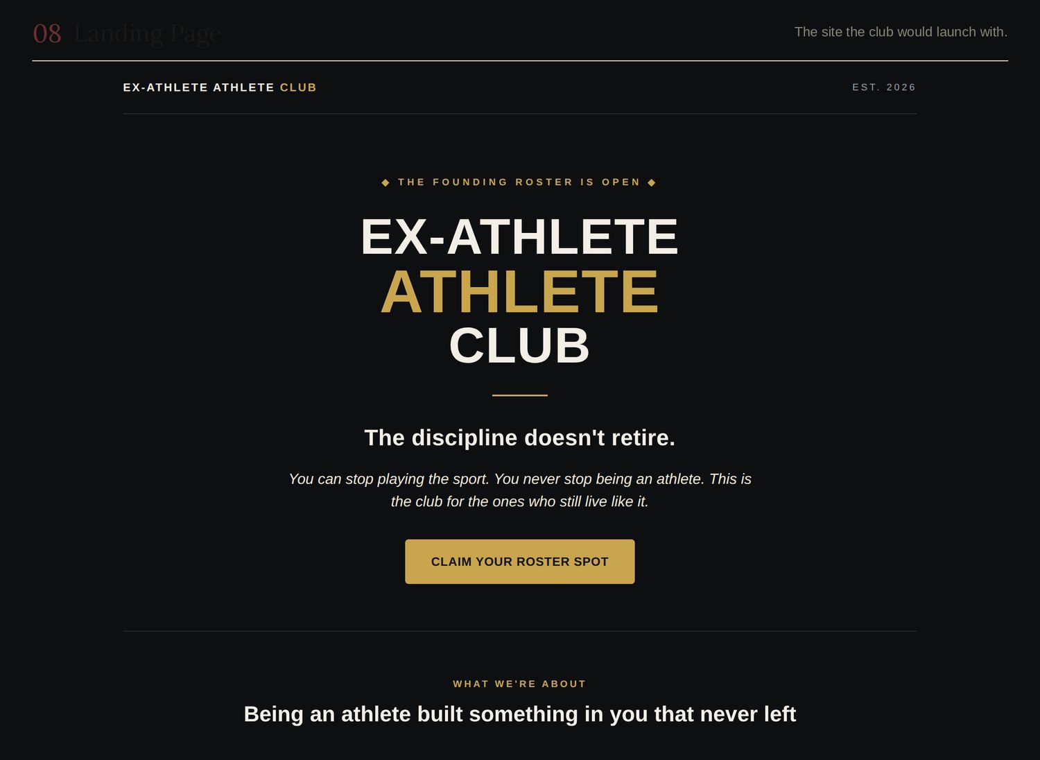 Landing page